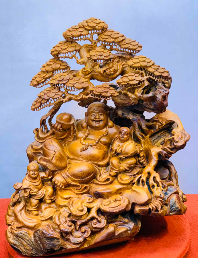 Tượng gỗ Di Lặc Ngồi Lớn Gỗ Hương Ta.png